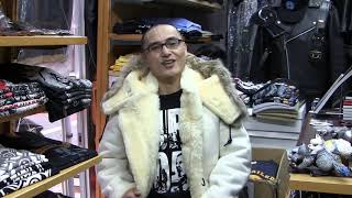 【シップスジェットブルー】A-2/フライトジャケット/羊革/ブラック/着心地◎ 80s~ A-2 type leather flight jacket | sui & shara