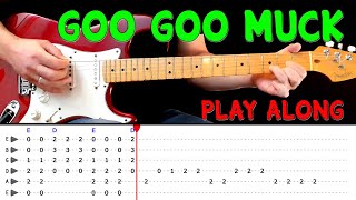 GOO GOO MUCK - Guitar play along with tabs - The Cramps
