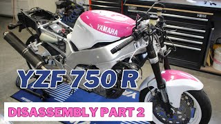 YZF 750 disassembly pt2
