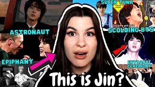 Discovering Jin from BTS (Epiphany, Astronaut, Super Tuna, Scolding, Entrance Ceremony) | REACTION