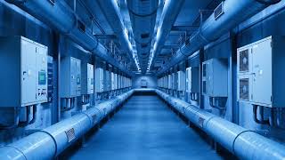 Industrial Utility Tunnel Ambience | Deep Ventilation & Electrical Hum (2 Hours)