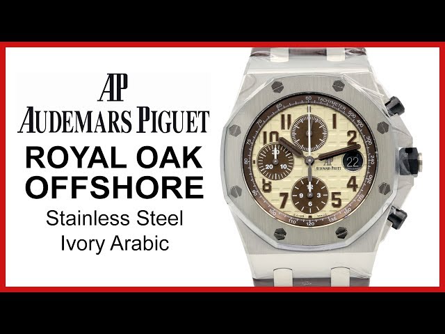 ▷ Audemars Piguet Royal Oak Offshore, Safari, Ivory Dial, 42mm REVIEW -  26470ST.OO.A801CR.01 - YouTube