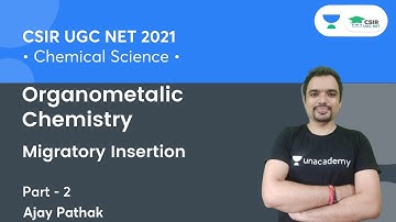 Migratory Insertion | Organometalic Chemistry for CSIR NET 2021 | By Ajay Pathak