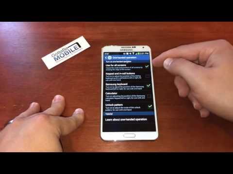 How to use the Samsung Galaxy Note 3 with One Hand