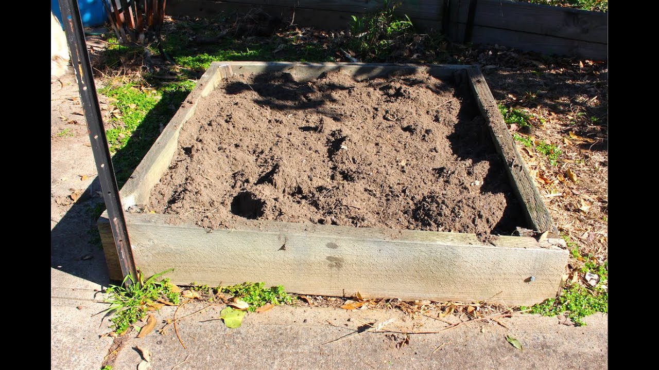 How To Prepare A Raised Garden Bed For Planting Youtube