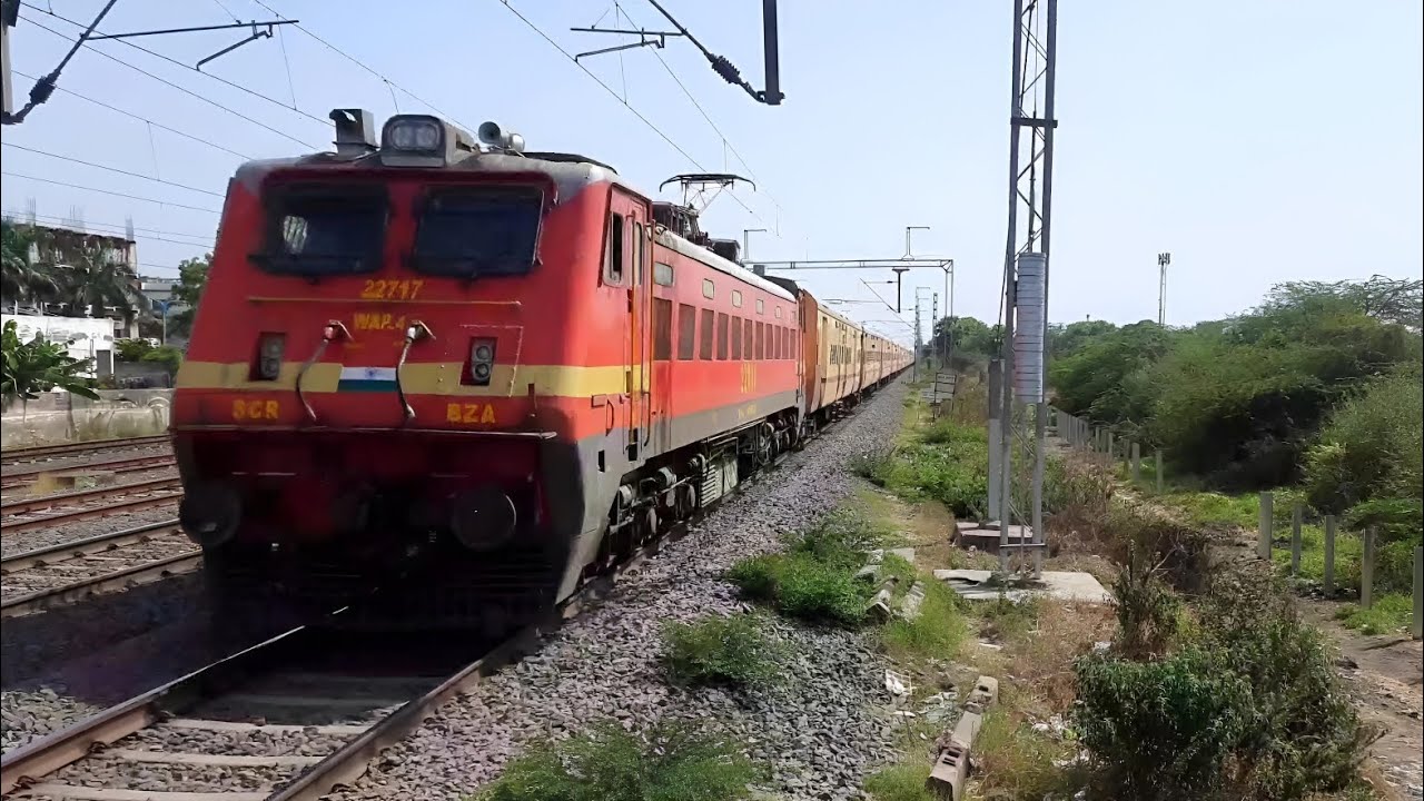 19567/ Tuticorin - Okha Vivek Express With BZA WAP-4 || ICF Coach Sound ...