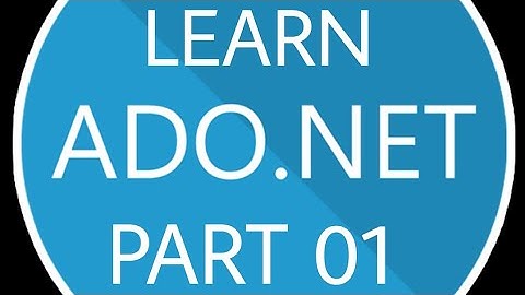 Learn #Ado.net Part 01 (introduction) for #free only on #Soft #Tech #Online.