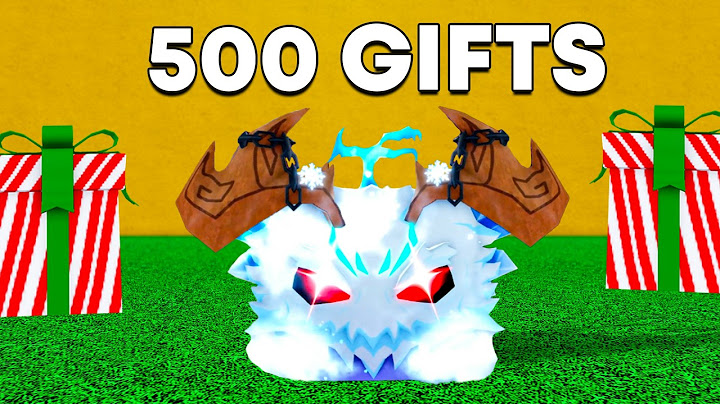 Desembalei 500 presentes para conseguir isso... no Blox Fruits