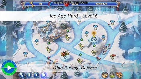 Dino Rage walkthrough (hard - ice age) - Level 6