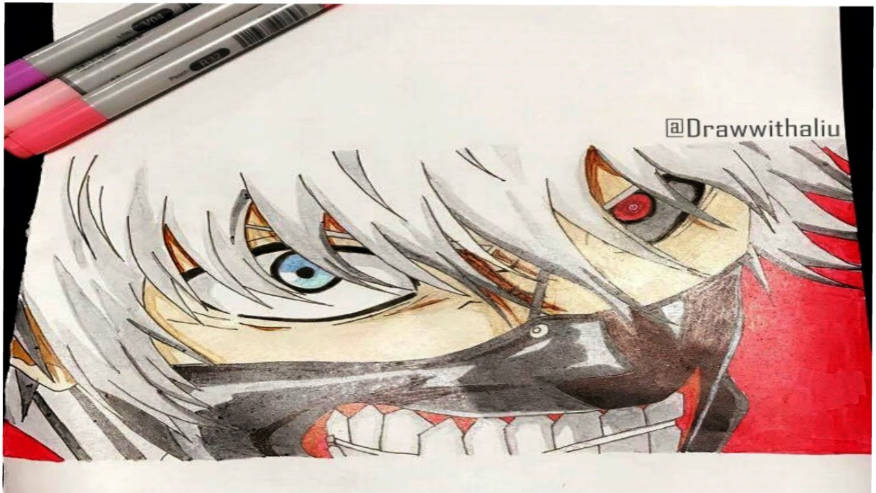 Speed Drawing Kaneki Ken (Ken Kaneki) Tokyo Ghoul YouTube