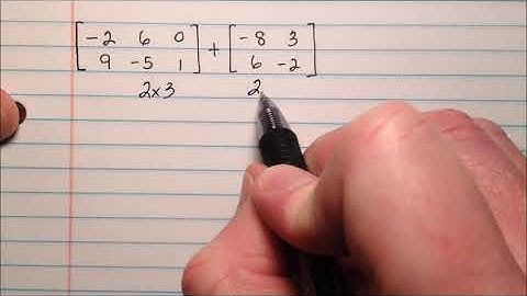 Adding and Subtracting Matrices, Example 3