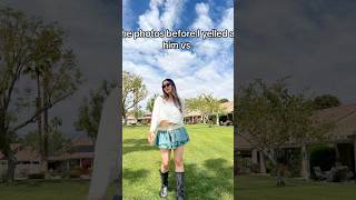 the photos before and after I yell at him