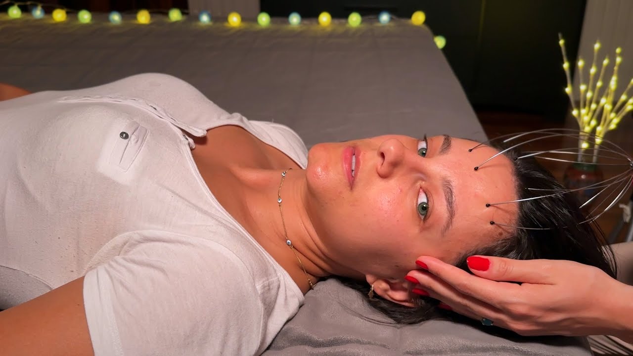 ASMR massagem para aliviar a tensão. Melhor Relaxamento