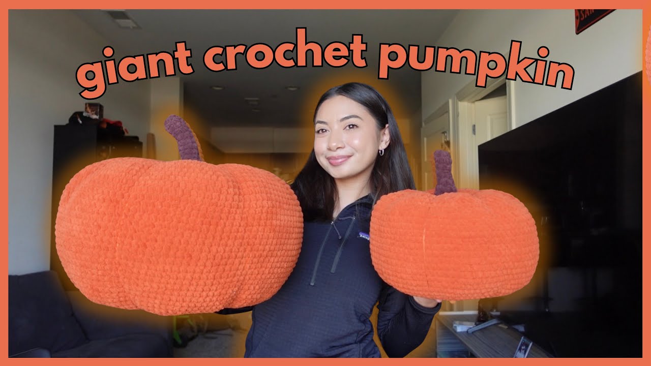 пытаюсь связать крючком ОГРОМНУЮ тыкву амигуруми 🎃