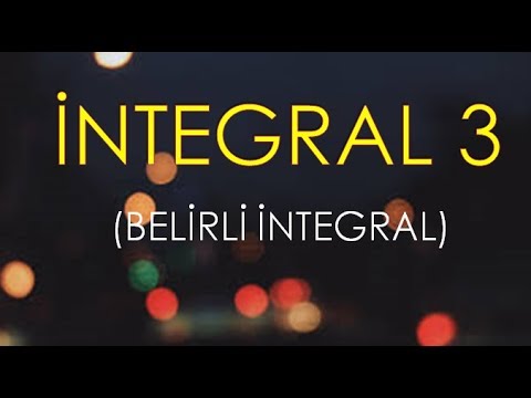 BELİRLİ İNTEGRAL / YENİ MÜFREDAT / MAHMUT HOCA