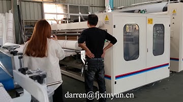 Point to point embossing maxi roll tissue paper making machine