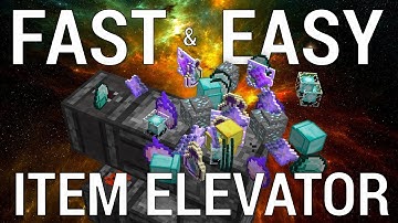 Easy to Build Fast Item Elevators [WORKING in Minecraft 1.11+]