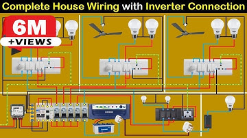 Complete House Wiring with inverter connection for all Room | House Wiring  | Electrical Technician