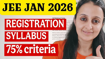 🎯NTA UPDATE- JEE 2026  REGISTRATION STARTS, SYLLABUS , 75% CRIERIA, DATES #jee2026 #nta 