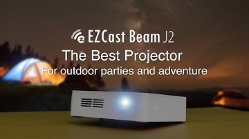 EZCast Beam J2 - The Best Projector for Outdoor Parties and Adventure