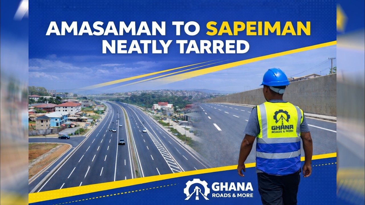 This is how Amasaman to Sapeiman is looking TODAY. Nice work with a small touch of sand and dirt