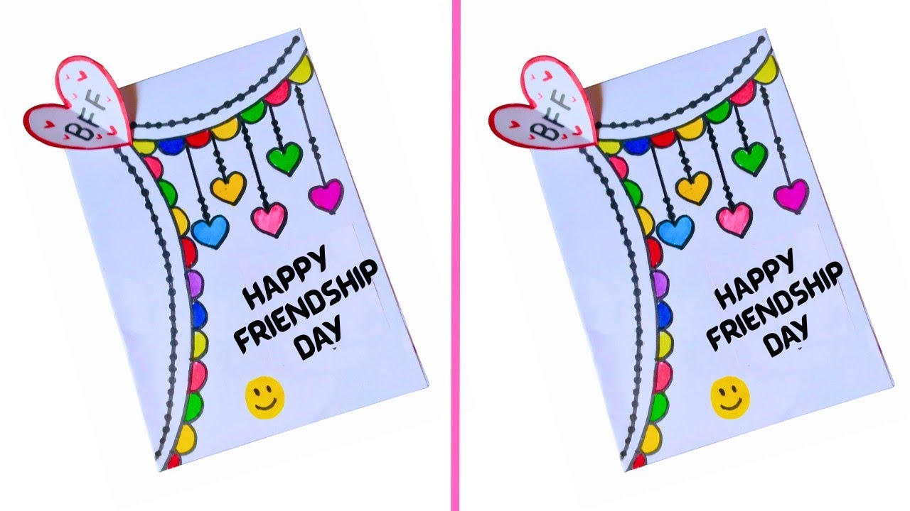 How to make Friendship day card for best friend • Friendship day card ...