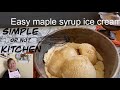 Easy-to-make, yummy to eat maple syrup ice cream