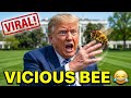 Trump vs Vicious Bee at White House 😂 Melania's Bee Gone Wrong!