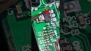 Brunt SMD Transistor Replacement #shorts #repair #soldering #pcbrepair #smd #transistor #replacement