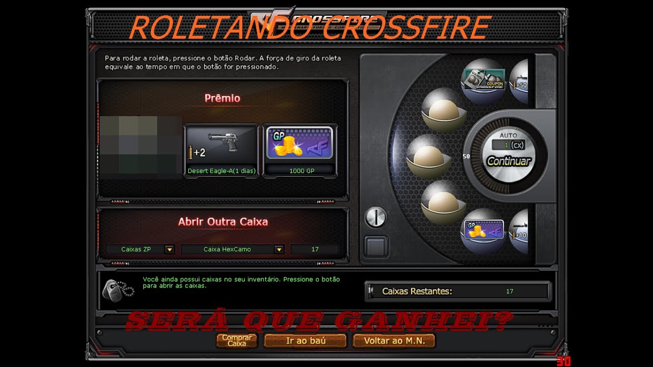 [CF]Roletando CX:HexCamo SERÁ QUE EU GANHEI? CF#2