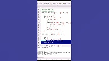 #shots #ytshots #youtube #trending #viral #programing c code for insertion sort