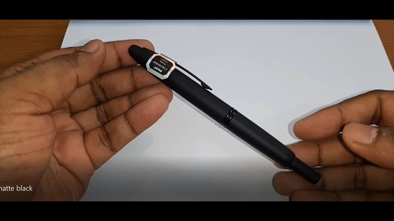 Pilot Capless Matte Black Fountain Pen Unboxing - BD Pens