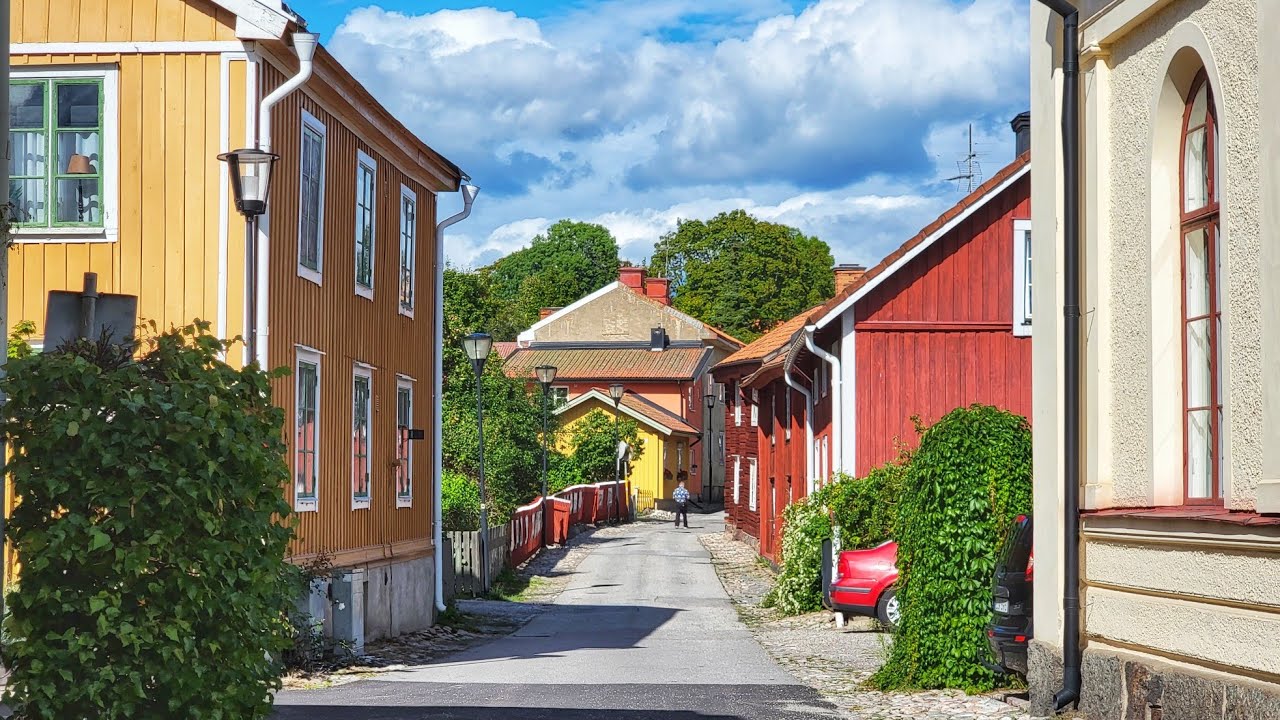 Live Walk in a Swedish Small Town - TE in Sweden 