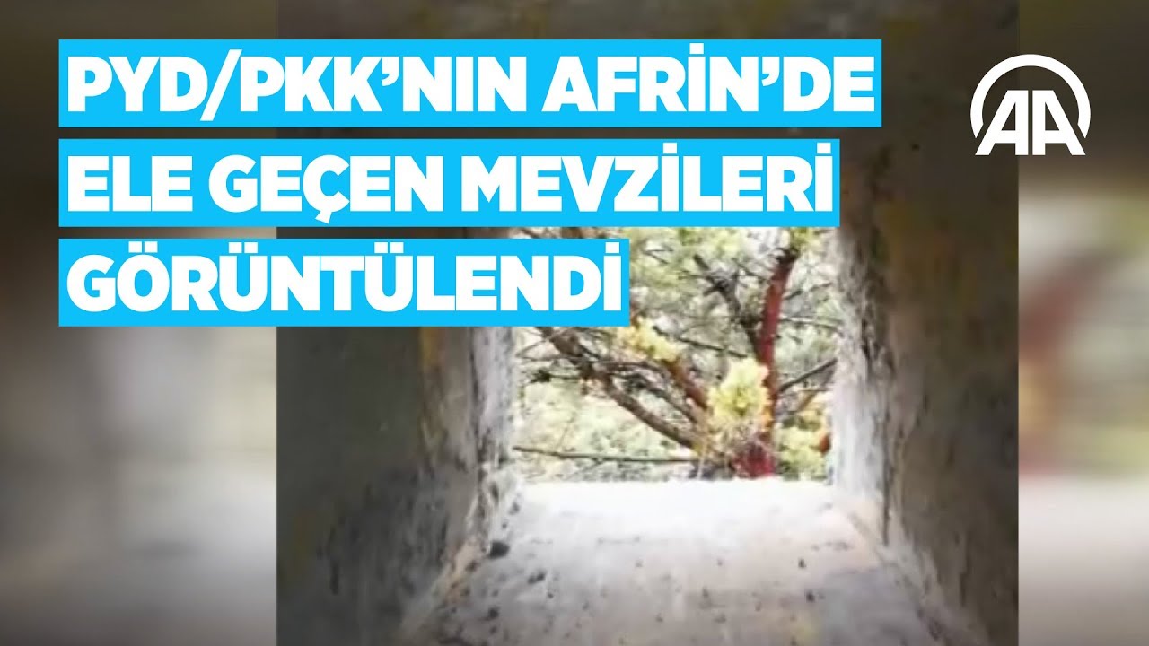 PYD/PKK'nın Afrin'de ele geçen mevzileri görüntülendi