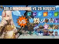 Solo C6 Ningguang vs 25 Bosses Without Food Buff | Genshin Impact