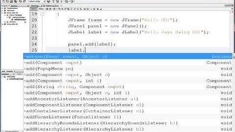 Java Swing GUIs Intro 02 JPanel Font Color