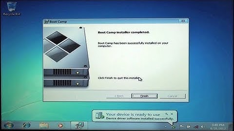 How to: Install Windows 7 on a MacBook Air