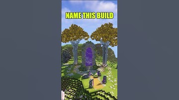 I Build This Portal ,But Name It 🤩| Minecraft Timelapse #minecraft #minecraftshorts #netherportal