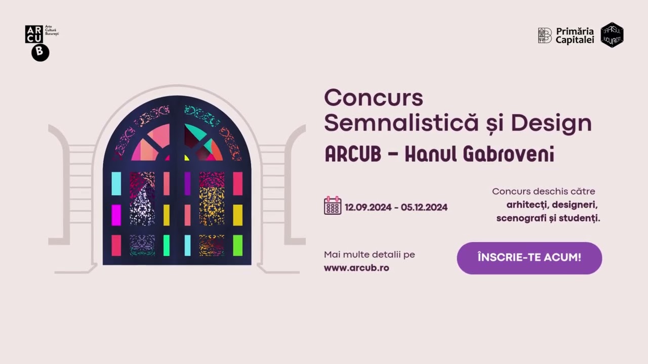 Concurs „Soluții de semnalistică și design” pentru ARCUB - Hanul Gabroveni