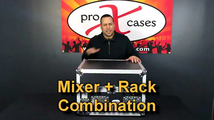 ProX Cases Mixer Combo Flight Rack with Laptop Shelf DJ 2U 4U 6U 8U 10U 12U 14U 16U