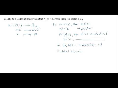Gaussian Integers with
