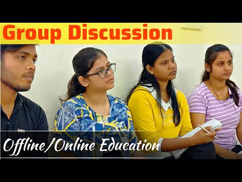 Group Discussion | Offline And Online Education |Debate | Best English Speaking Class In Lucknow-Ep1