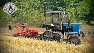 Гусеничный трактор МТЗ-82 заменит ДТ-75? Беларус на гусеницах с новым дискатором БДМ-3,2х2П!