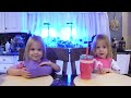 Twins try chicken broccoli soup