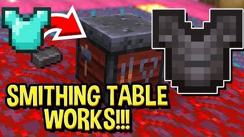 NEW Snapshot 20w10a: Smithing Table Functionality (FINALLY!) (Minecraft 1.16)