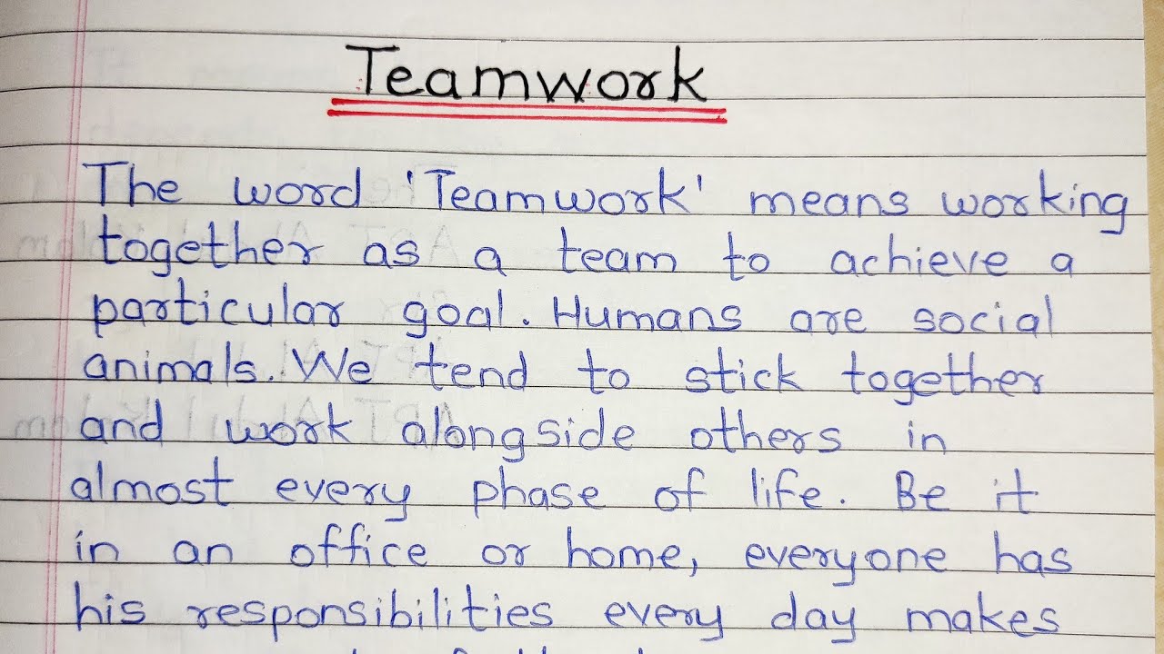 leadership and teamwork essay brainly