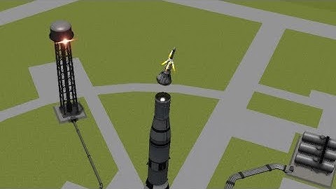 KSP - Making History Apollo Replica Launch Escape System Testfire