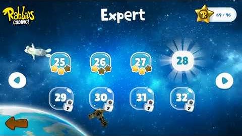 Rabbids Coding level 28 - 3 Stars