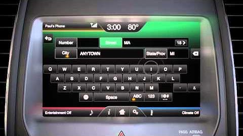 SYNC® with MyFord Touch® Navigation Using the Touch Screen