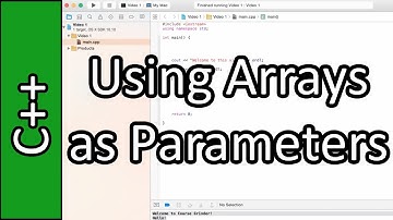 Arrays as Parameters - C++ Programming Tutorial #29 (PC / Mac 2015)
